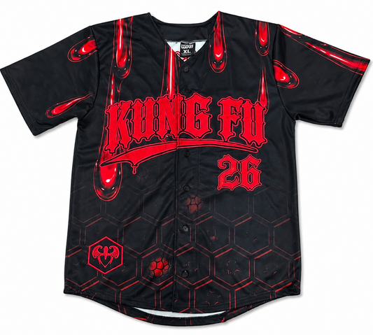 “Red Drip” Baseball Jersey