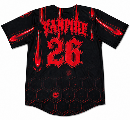 “Red Drip” Baseball Jersey