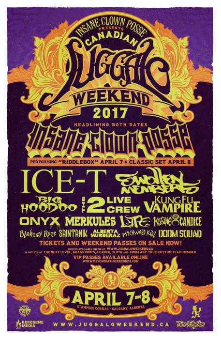 Kung Fu Vampire at the “Juggalo Weekend” in Calgary, Alberta, Canada – April 8th